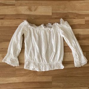 Eyelet Crop Top
